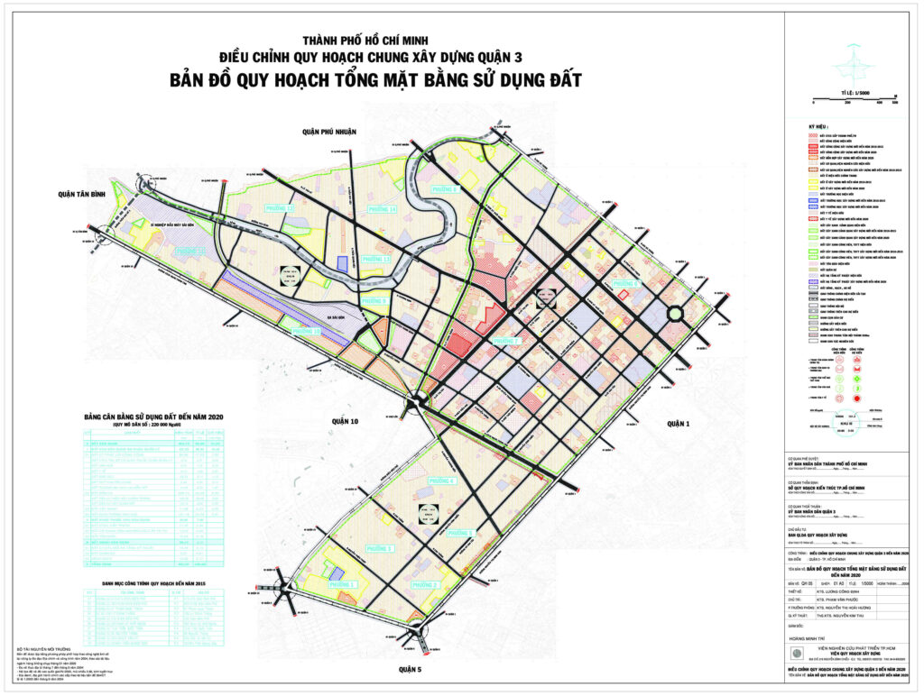 Bản đồ quy hoạch quận 3 TPHCM thời kỳ 2021 – 2030