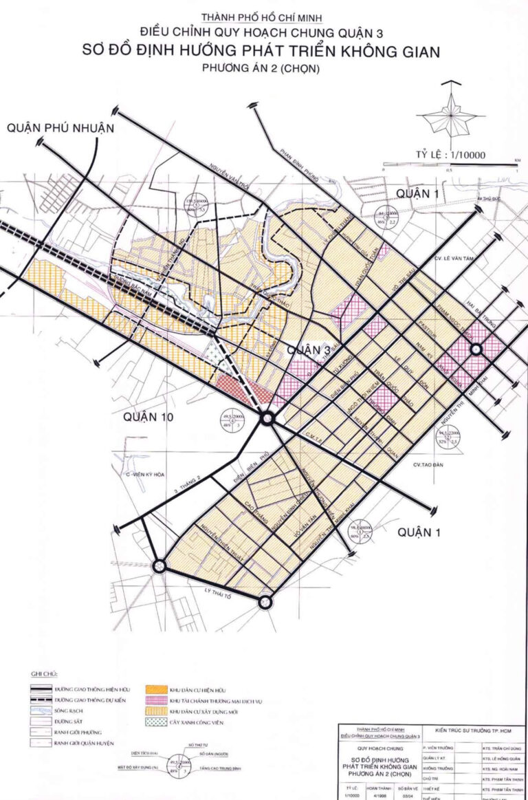 Bản đồ quy hoạch quận 3 TPHCM thời kỳ 2021 – 2030