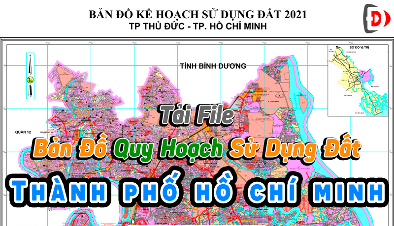 Tải File Miễn Phí Bản Đồ Quy Hoạch Sử Dụng Đất Thành phố Hồ Chí Minh PDF CAD Mới Nhất