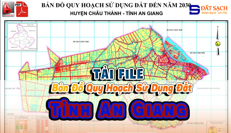 Tải File Bản Đồ Quy Hoạch Sử Dụng Đất Tỉnh An Giang PDF CAD Mới Nhất
