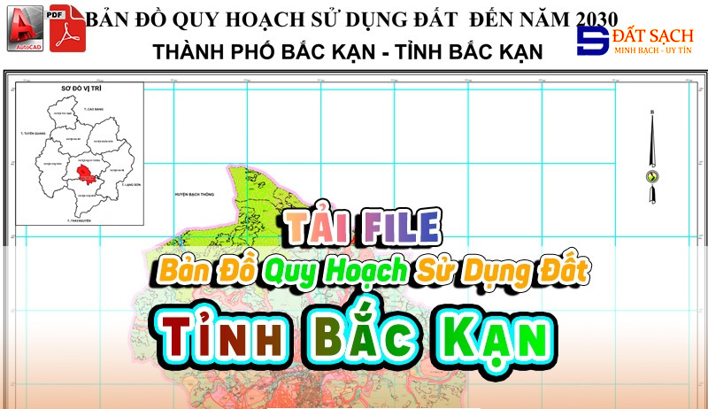 Tải File Bản Đồ Quy Hoạch Sử Dụng Đất Tỉnh Bắc Kạn PDF CAD Mới Nhất