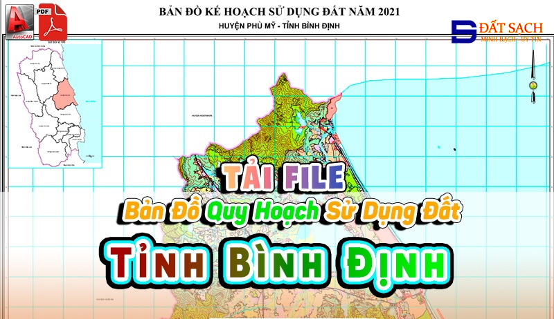 Tải File Bản Đồ Quy Hoạch Sử Dụng Đất Tỉnh Bình Định PDF CAD Mới Nhất