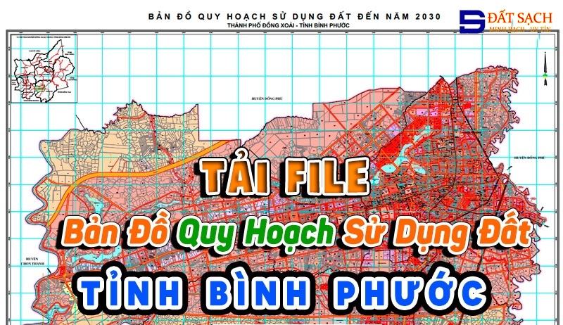 Tải File Bản Đồ Quy Hoạch Sử Dụng Đất Tỉnh Bình Phước PDF CAD Mới Nhất