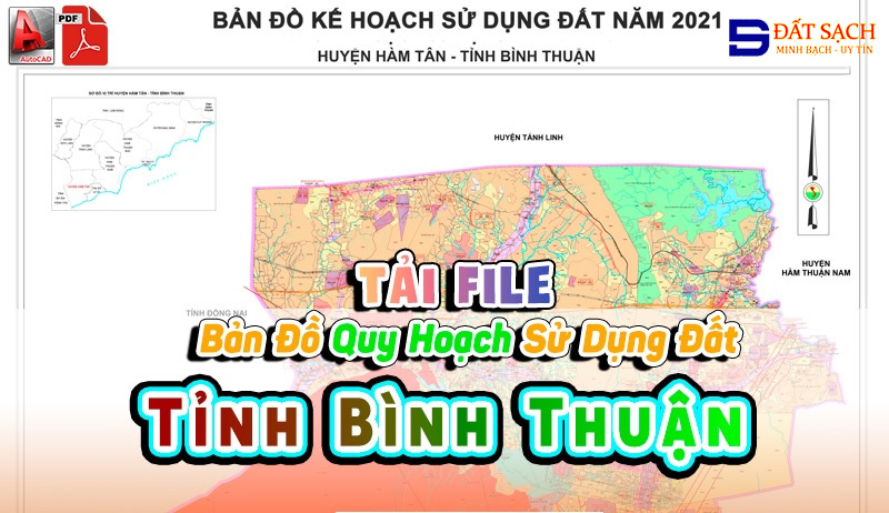 Tải File Bản Đồ Quy Hoạch Sử Dụng Đất Tỉnh Bình Thuận PDF CAD Mới Nhất