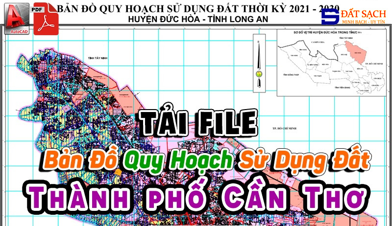Tải File Bản Đồ Quy Hoạch Sử Dụng Đất Thành phố Cần Thơ PDF CAD Mới Nhất