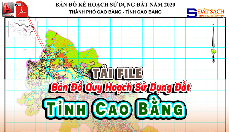 Tải File Bản Đồ Quy Hoạch Sử Dụng Đất Tỉnh Cao Bằng PDF CAD Mới Nhất