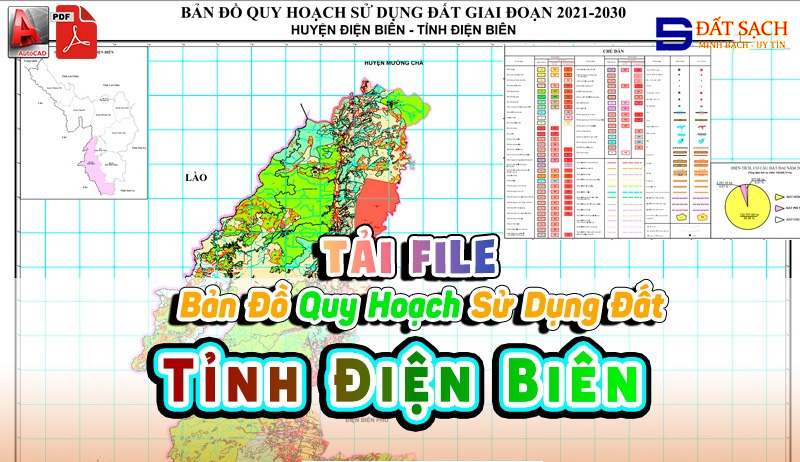 Tải File Bản Đồ Quy Hoạch Sử Dụng Đất Tỉnh Điện Biên PDF CAD Mới Nhất