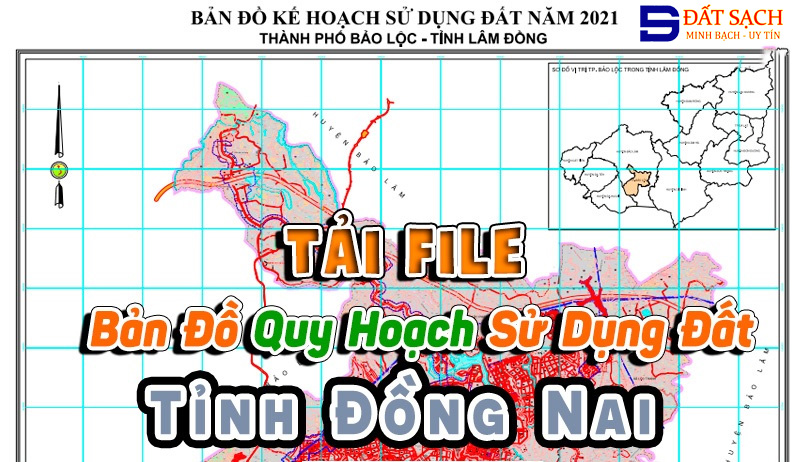 Tải File Miễn Phí Bản Đồ Quy Hoạch Sử Dụng Đất Tỉnh Đồng Nai PDF CAD Mới Nhất