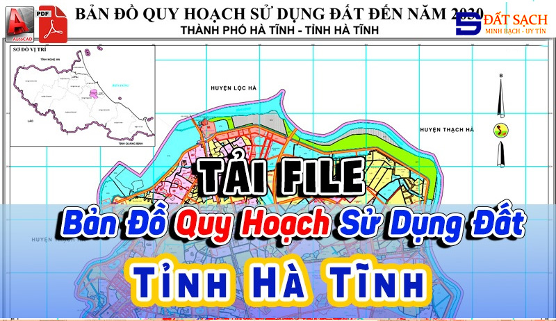 Tải File Bản Đồ Quy Hoạch Sử Dụng Đất Tỉnh Hà Tĩnh PDF CAD Mới Nhất