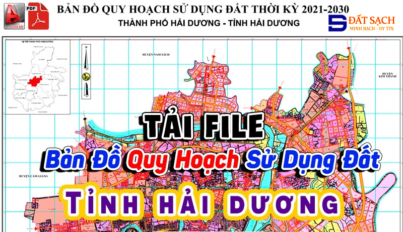 Tải File Bản Đồ Quy Hoạch Sử Dụng Đất Tỉnh Hải Dương PDF CAD Mới Nhất