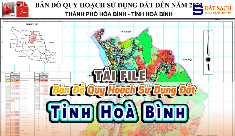 Tải File Bản Đồ Quy Hoạch Sử Dụng Đất Tỉnh Hoà Bình PDF CAD Mới Nhất