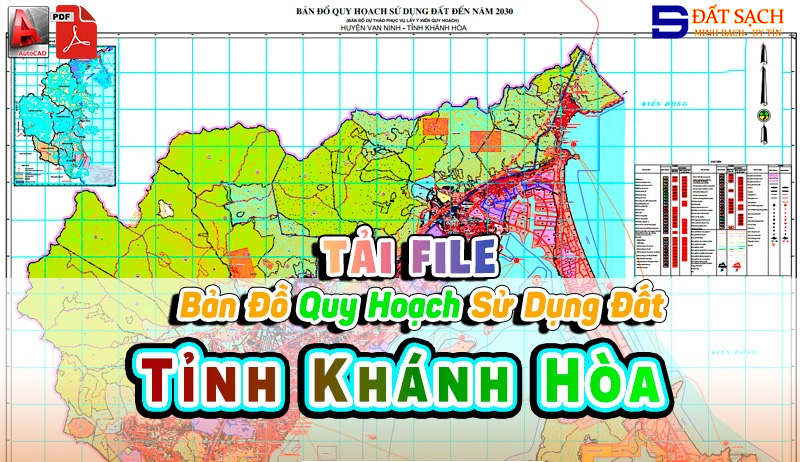 Tải File Miễn Phí Bản Đồ Quy Hoạch Sử Dụng Đất Tỉnh Khánh Hòa PDF CAD Mới Nhất