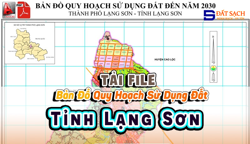 Tải File Bản Đồ Quy Hoạch Sử Dụng Đất Tỉnh Lạng Sơn PDF CAD Mới Nhất
