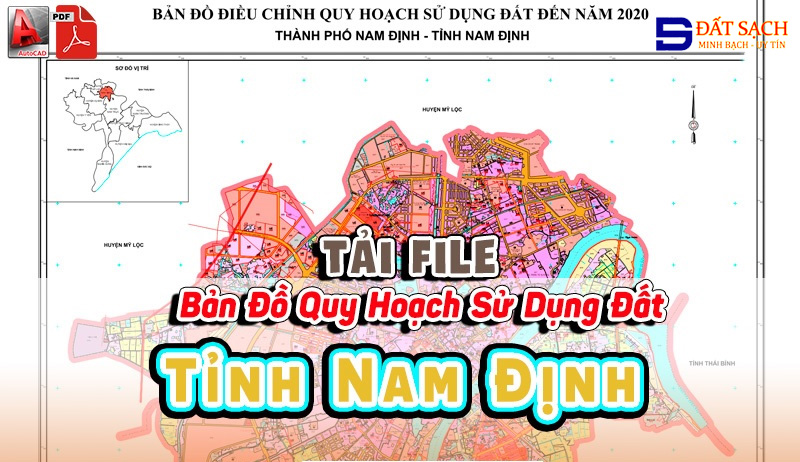 Tải File Bản Đồ Quy Hoạch Sử Dụng Đất Tỉnh Nam Định PDF CAD Mới Nhất