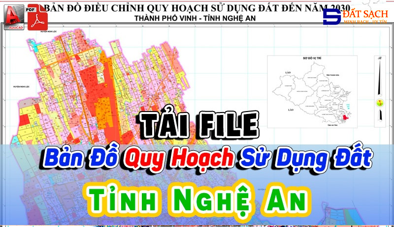 Tải File Bản Đồ Quy Hoạch Sử Dụng Đất Tỉnh Nghệ An PDF CAD Mới Nhất