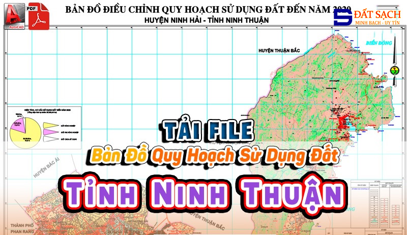 Tải File Bản Đồ Quy Hoạch Sử Dụng Đất Tỉnh Ninh Thuận PDF CAD Mới Nhất