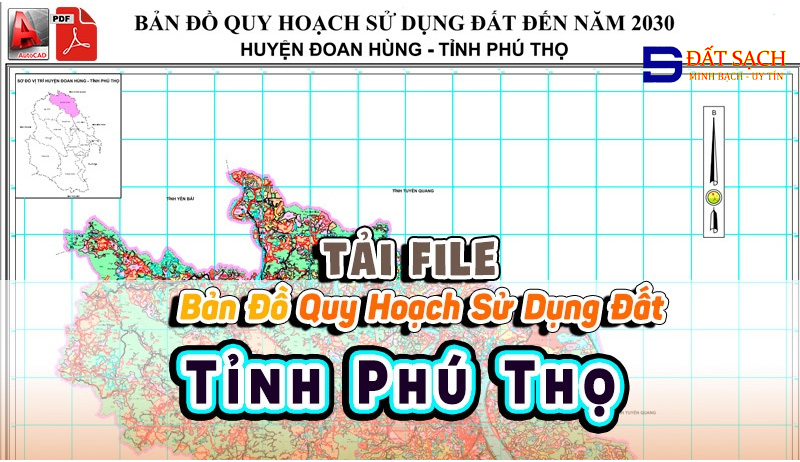 Tải File Bản Đồ Quy Hoạch Sử Dụng Đất Tỉnh Phú Thọ PDF CAD Mới Nhất