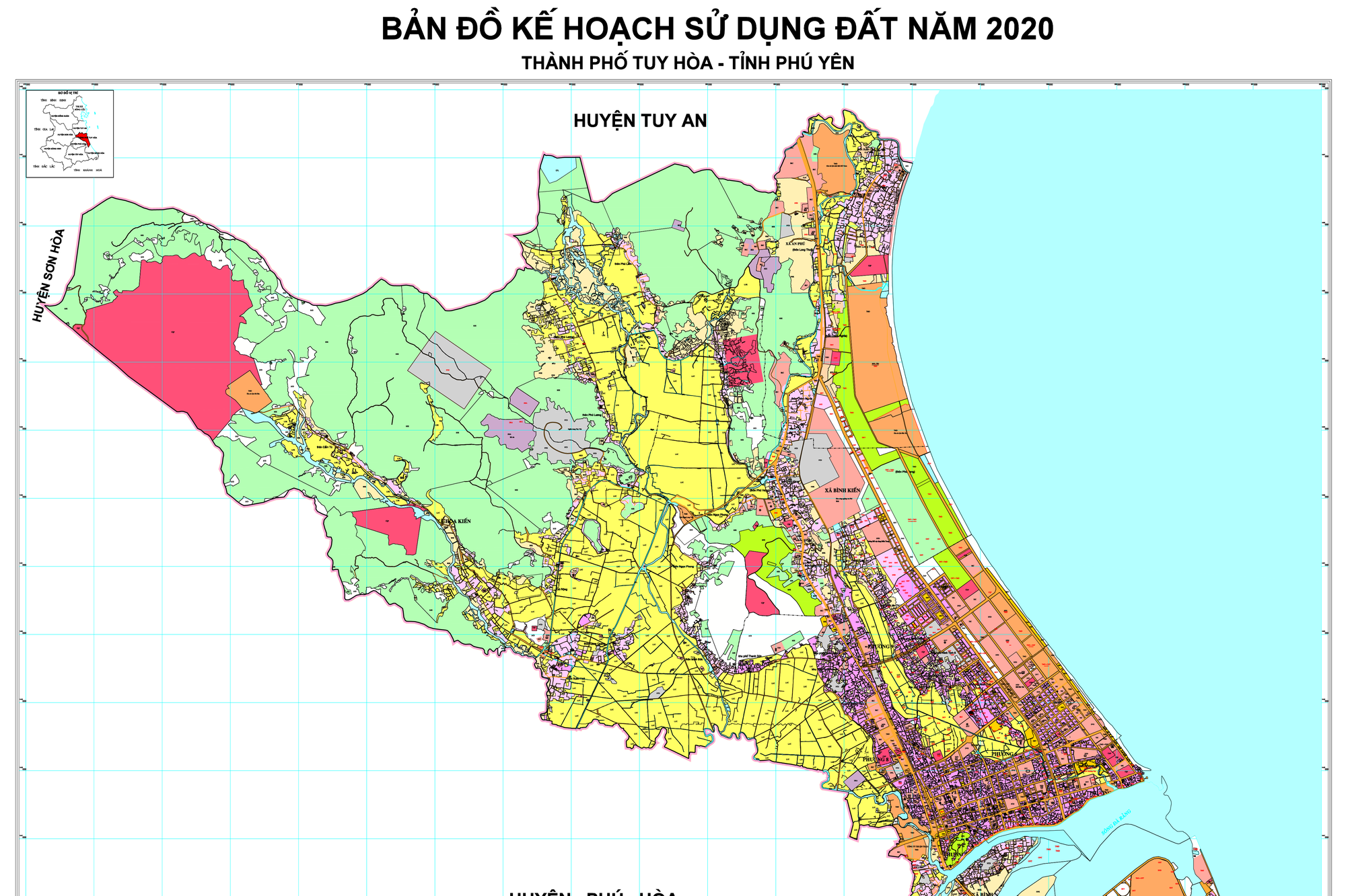 Tải File Bản Đồ Quy Hoạch Sử Dụng Đất Tỉnh Phú Yên PDF CAD Mới Nhất