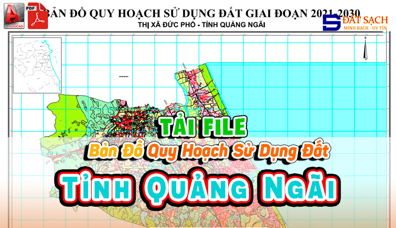 Tải File Bản Đồ Quy Hoạch Sử Dụng Đất Tỉnh Quảng Ngãi PDF CAD Mới Nhất