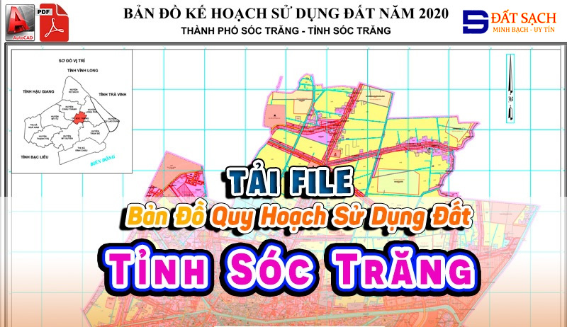 Tải File Bản Đồ Quy Hoạch Sử Dụng Đất Tỉnh Sóc Trăng PDF CAD Mới Nhất