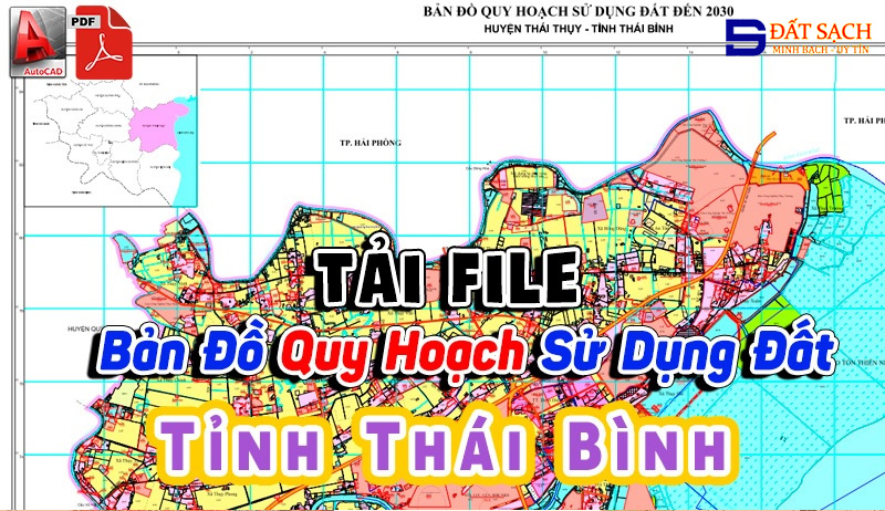 Tải File Bản Đồ Quy Hoạch Sử Dụng Đất Tỉnh Thái Bình PDF CAD Mới Nhất