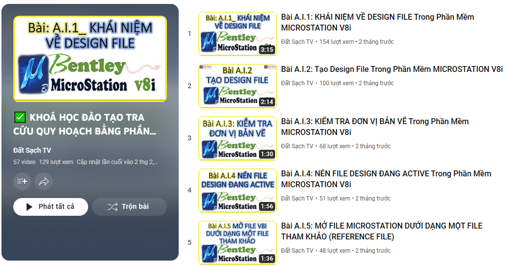 KHÓA HỌC TRA CỨU QUY HOẠCH BẰNG PHẦN MỀM MICROSATION 3 KHÓA HỌC ĐÀO TẠO TRA CỨU QUY HOẠCH và ĐẦU TƯ CƠ BẢN