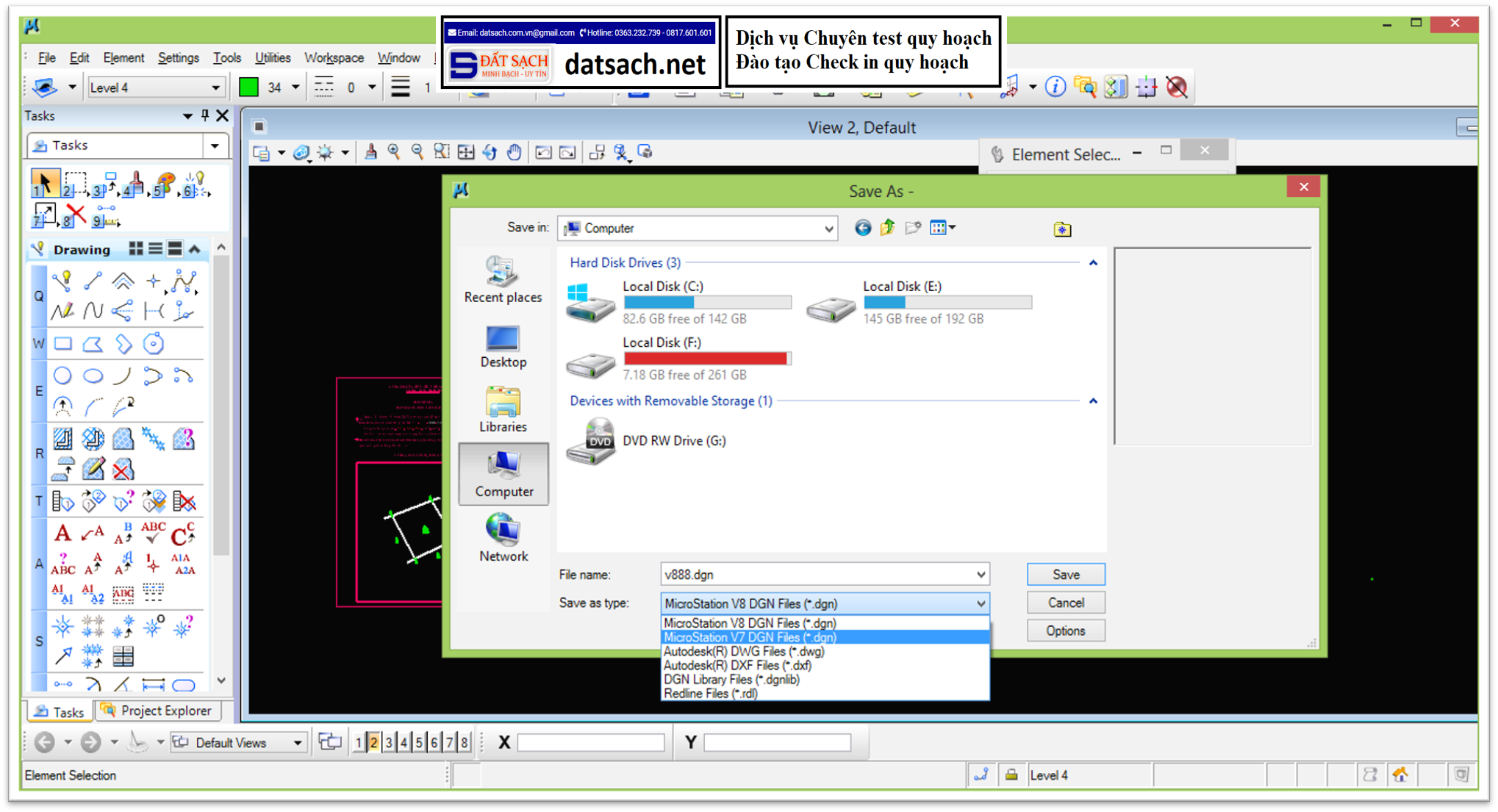 Các lỗi thường gặp trong phần mềm Microsation 2004, v8. v8i, 2023, 2024