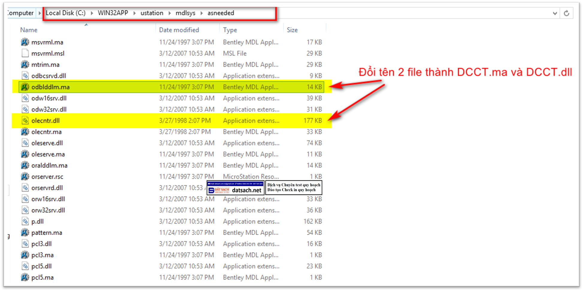 Các lỗi thường gặp trong phần mềm Microsation 2004, v8. v8i, 2023, 2024