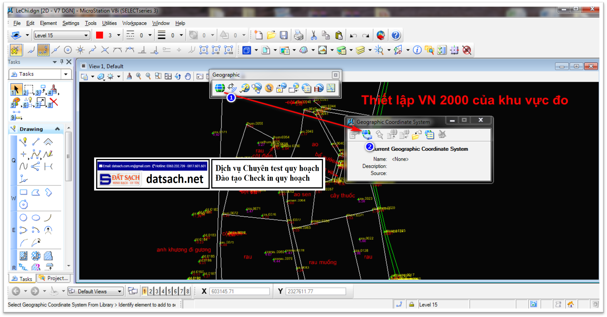 Hướng Dẫn Xuất KMZ Hoặc KML lên Google Earth bằng MicroSation V8i 2 Hướng Dẫn Xuất KMZ Hoặc KML lên Google Earth bằng MicroSation V8i