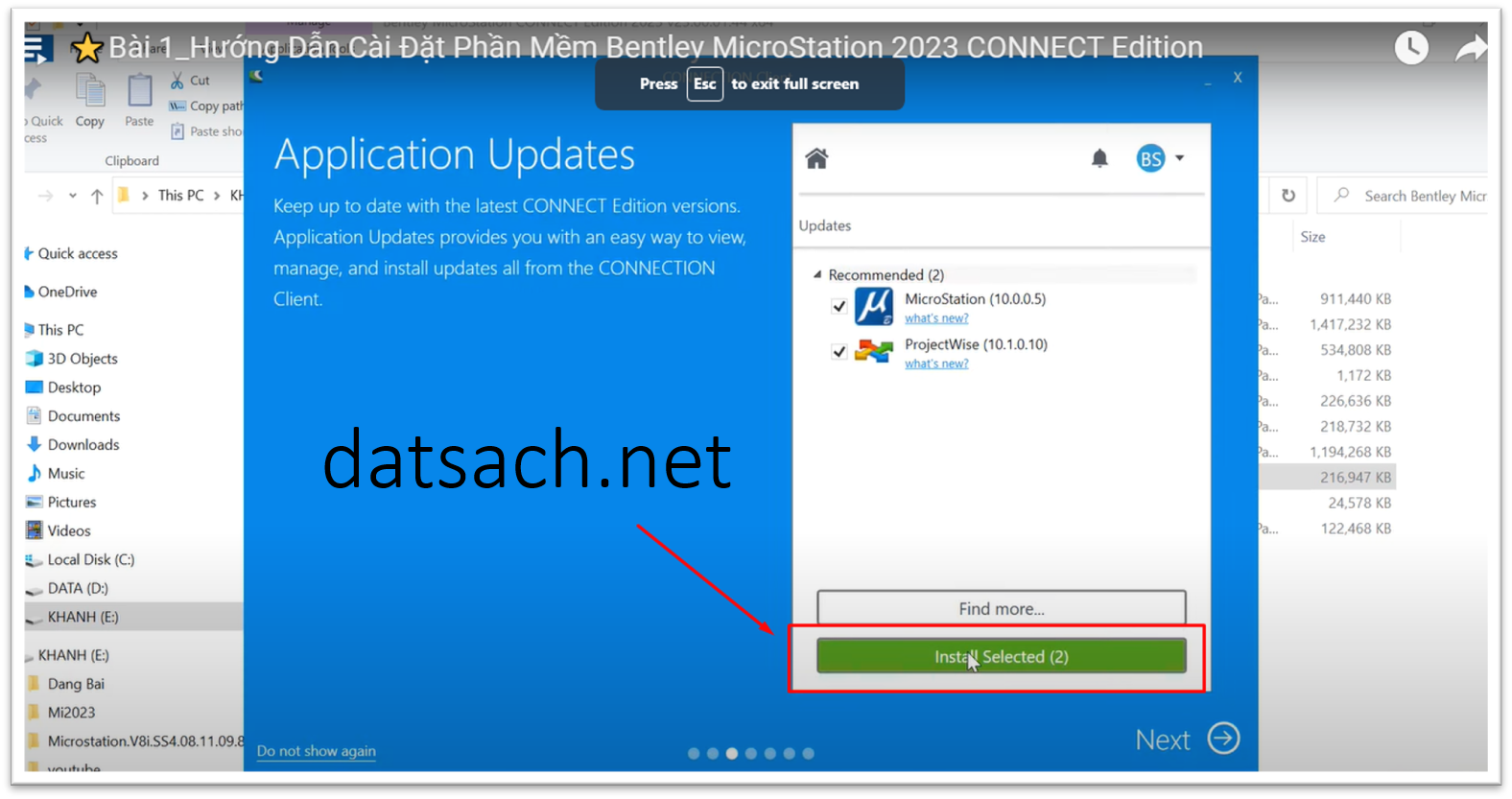 Hướng Dẫn Cài Đặt Phần Mềm Bentley MicroStation 2023 CONNECT Edition 5 Hướng Dẫn Cài Đặt Phần Mềm Bentley MicroStation 2023 CONNECT Edition