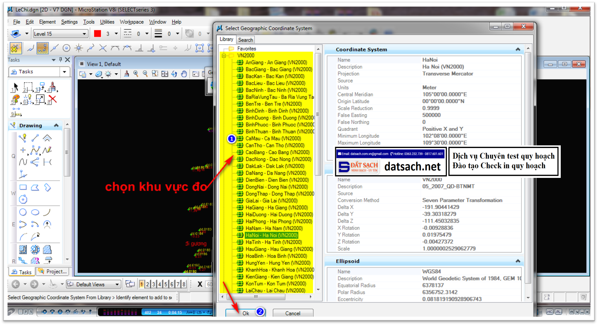 Hướng Dẫn Xuất KMZ Hoặc KML lên Google Earth bằng MicroSation V8i 3 Hướng Dẫn Xuất KMZ Hoặc KML lên Google Earth bằng MicroSation V8i