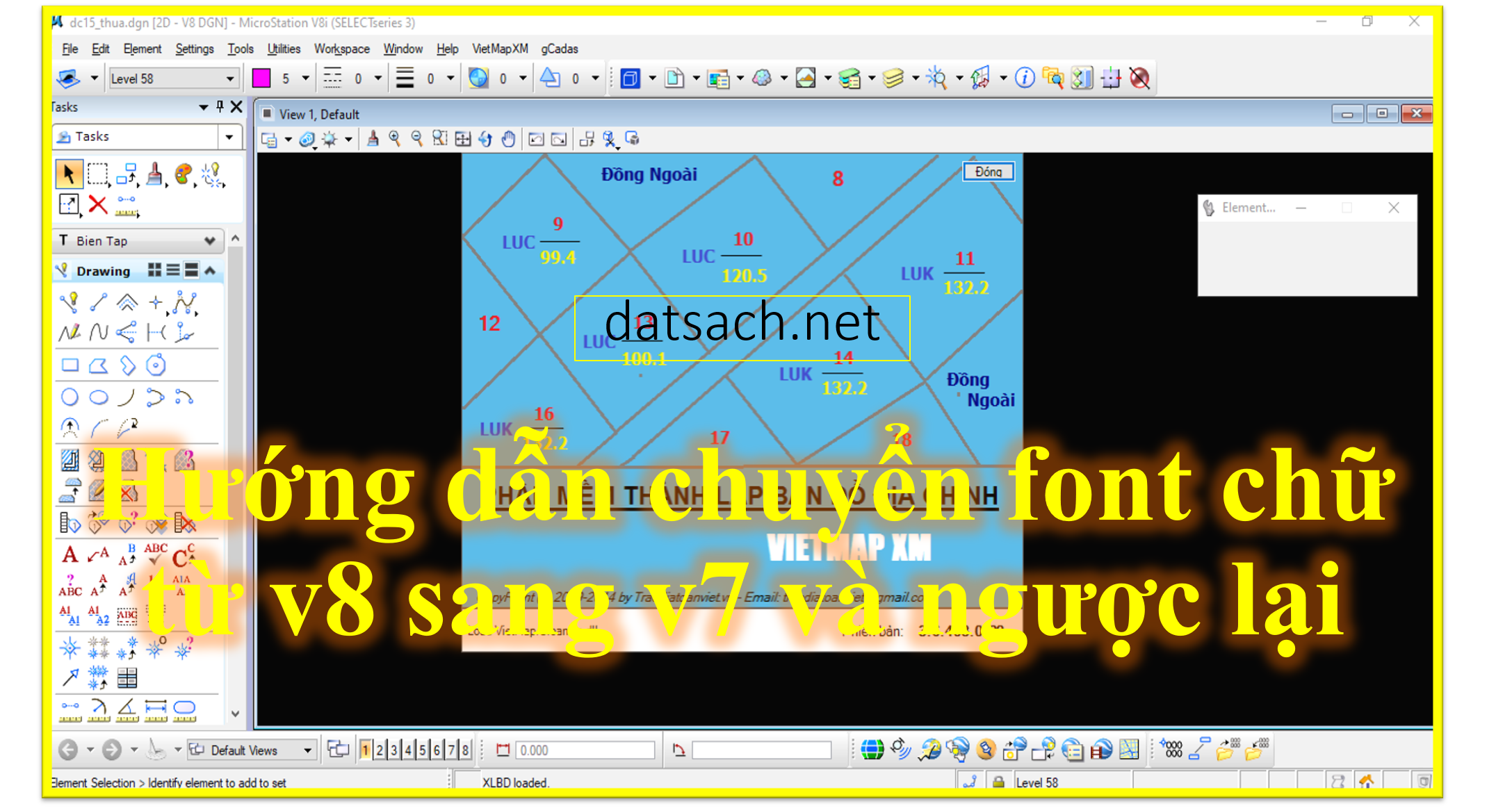Hướng dẫn chuyển font chữ từ v8 sang v7 và ngược lại: