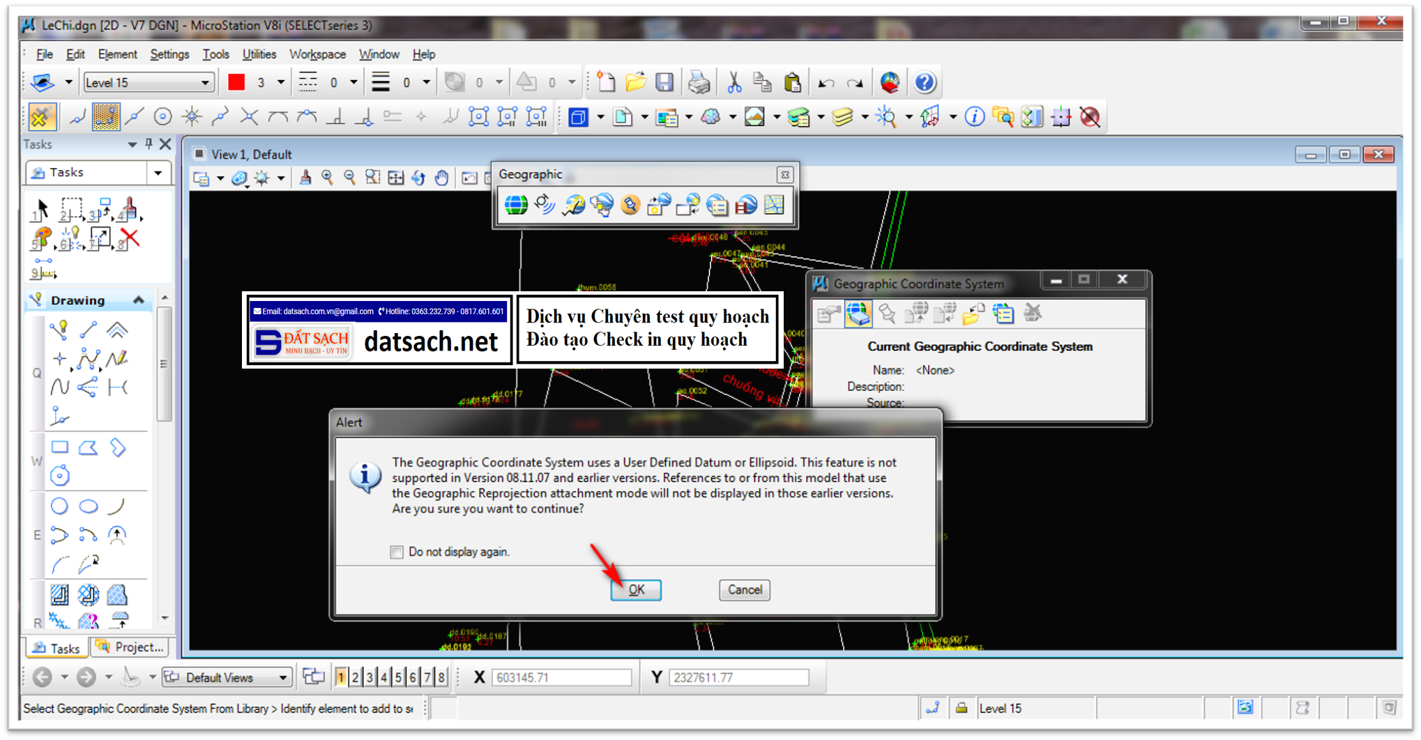 Hướng Dẫn Xuất KMZ Hoặc KML lên Google Earth bằng MicroSation V8i 4 Hướng Dẫn Xuất KMZ Hoặc KML lên Google Earth bằng MicroSation V8i