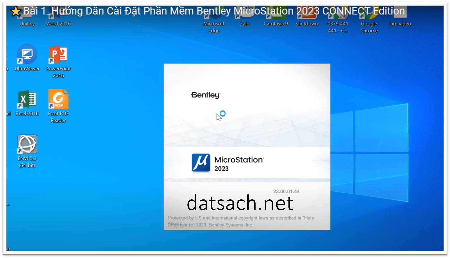 Hướng Dẫn Cài Đặt Phần Mềm Bentley MicroStation 2023 CONNECT Edition 7 Hướng Dẫn Cài Đặt Phần Mềm Bentley MicroStation 2023 CONNECT Edition