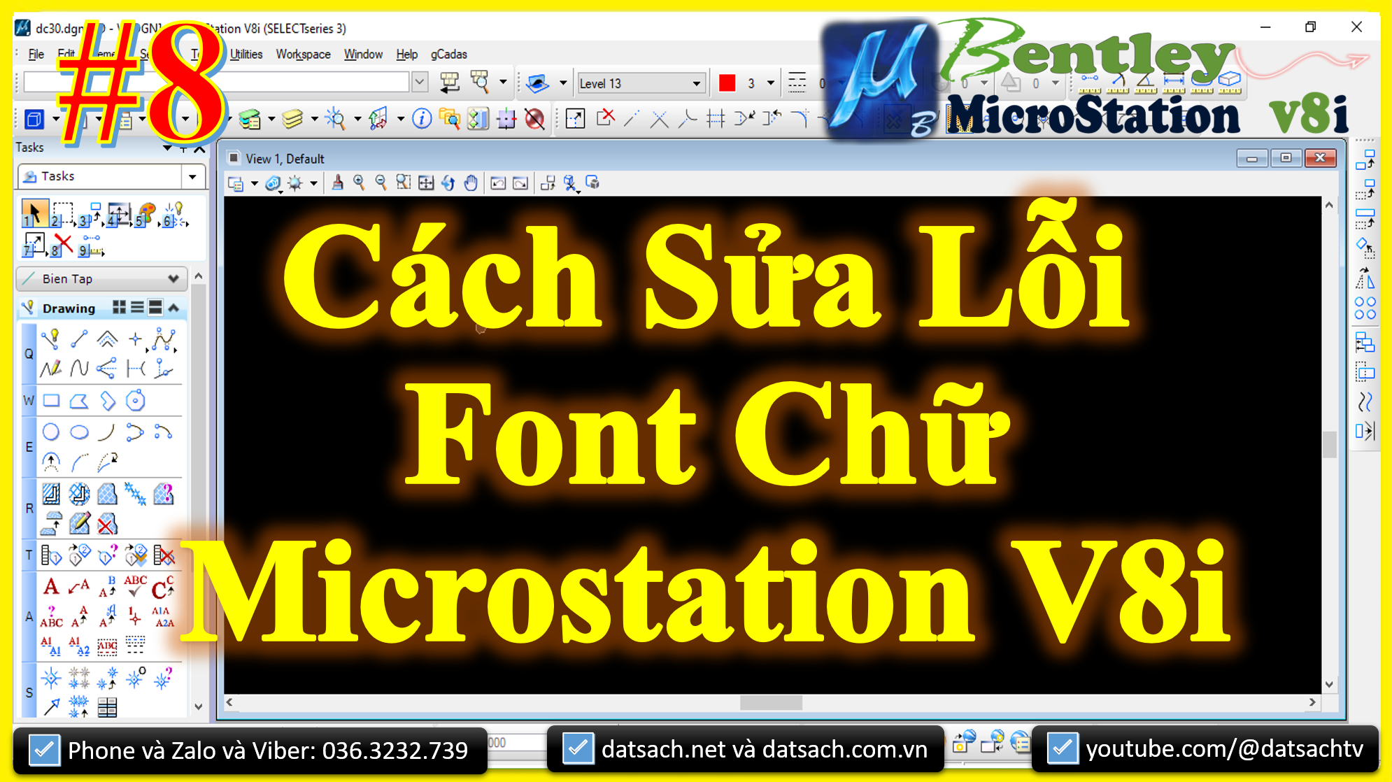 Cách Khắc phục lỗi Font chữ và Hướng dẫn sử lỗi font chữ tiếng việt trong phần mềm Microsation v8i