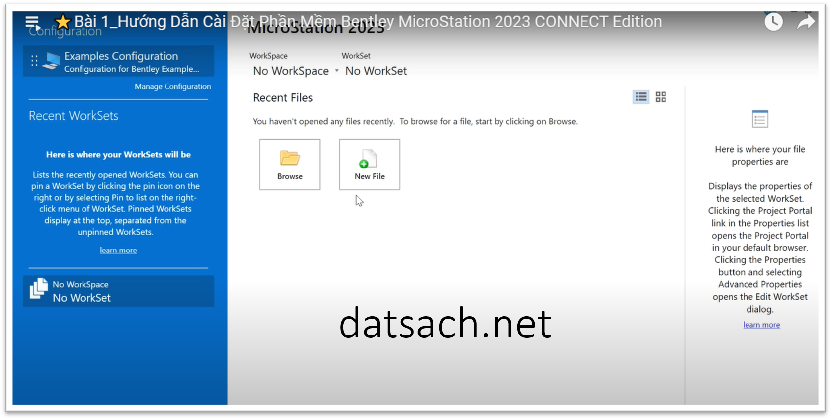 Hướng Dẫn Cài Đặt Phần Mềm Bentley MicroStation 2023 CONNECT Edition 11 Hướng Dẫn Cài Đặt Phần Mềm Bentley MicroStation 2023 CONNECT Edition