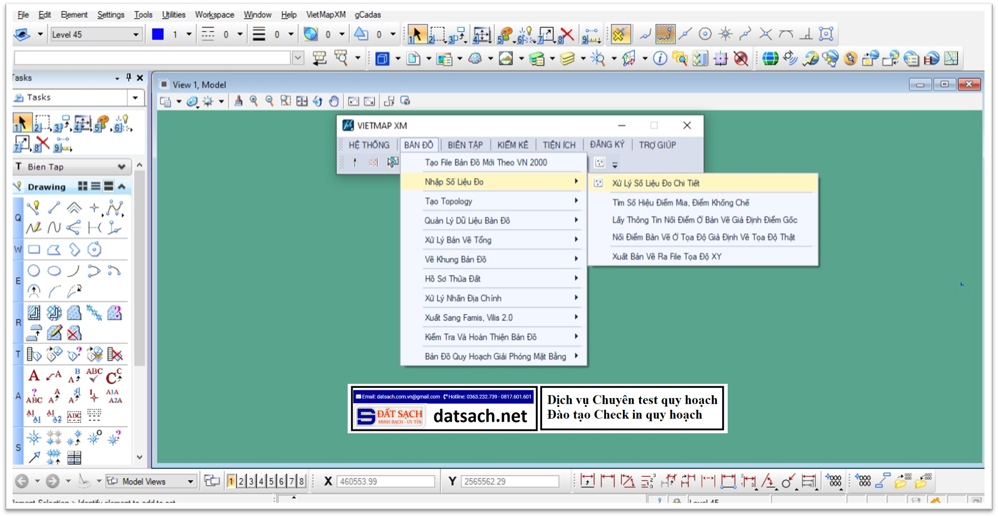 Hướng dẫn trút số liệu đo đạc Lên Microstation V8i bằng ứng dụng VietMap 1 Hướng dẫn trút số liệu đo đạc Lên Microstation V8i bằng ứng dụng VietMap