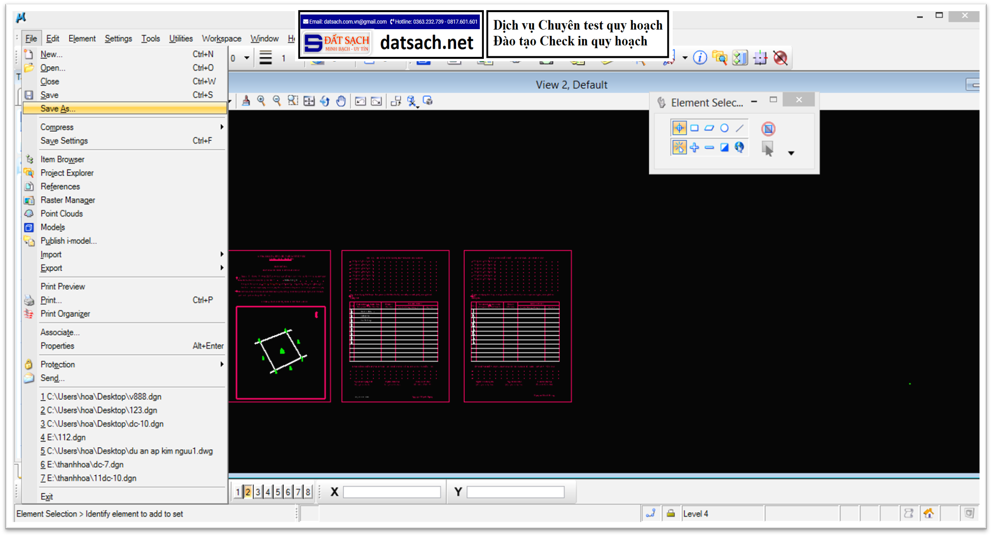 Các lỗi thường gặp trong phần mềm Microsation 2004, v8. v8i, 2023, 2024