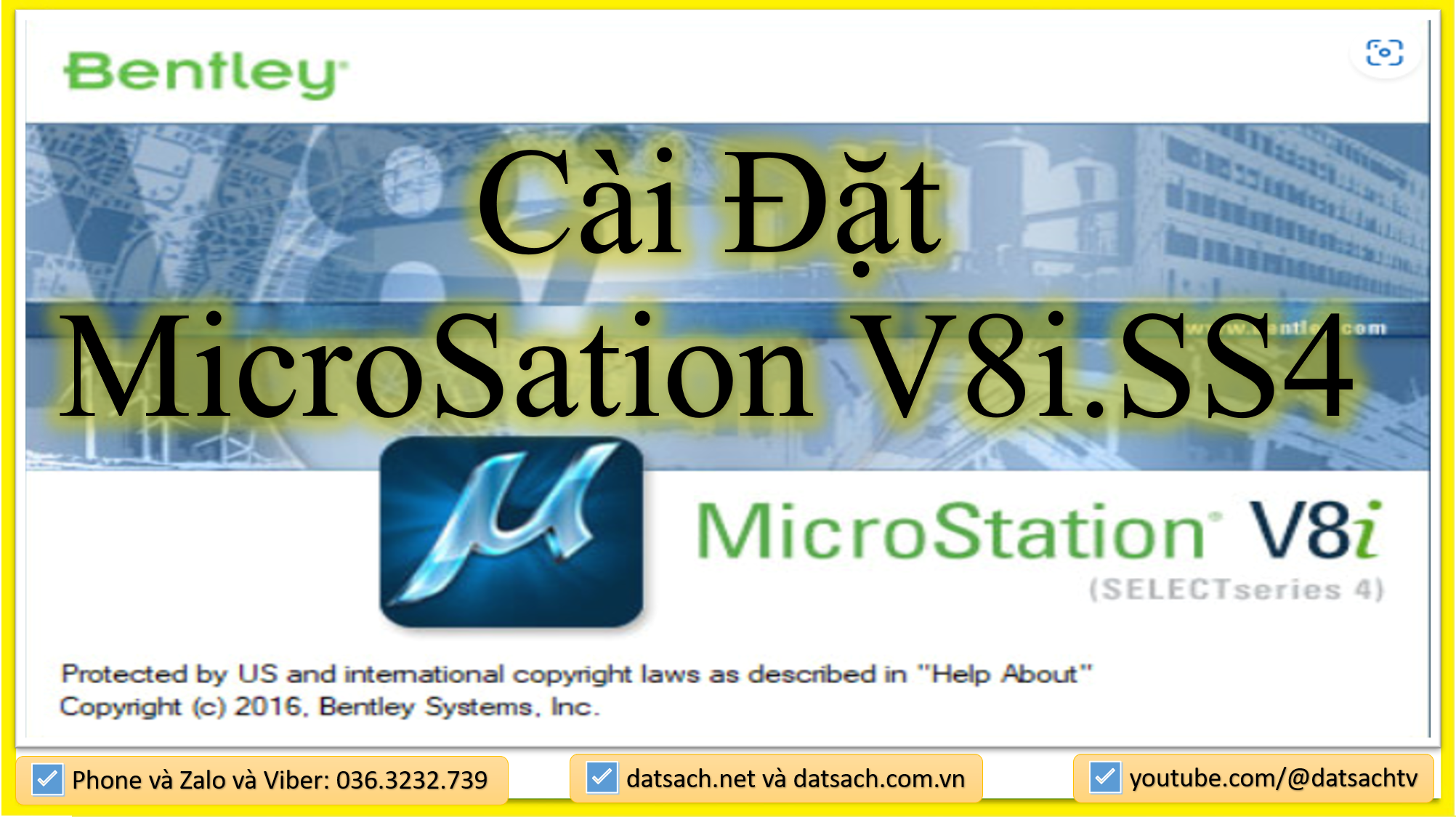 Hướng dẫn cài đặt MicroSation V8i SS4 và Bộ Cài Đặt Đầy Đủ