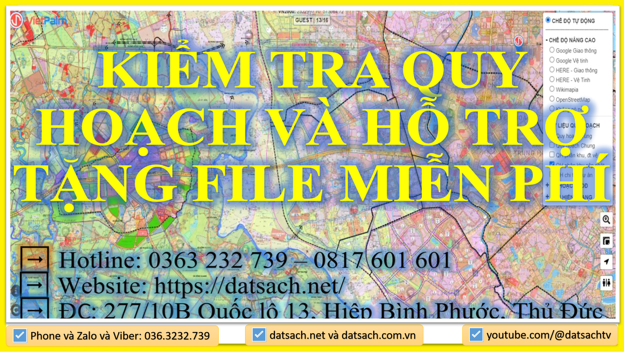 KIỂM TRA QUY HOẠCH VÀ HỖ TRỢ TẶNG FILE MIỄN PHÍ