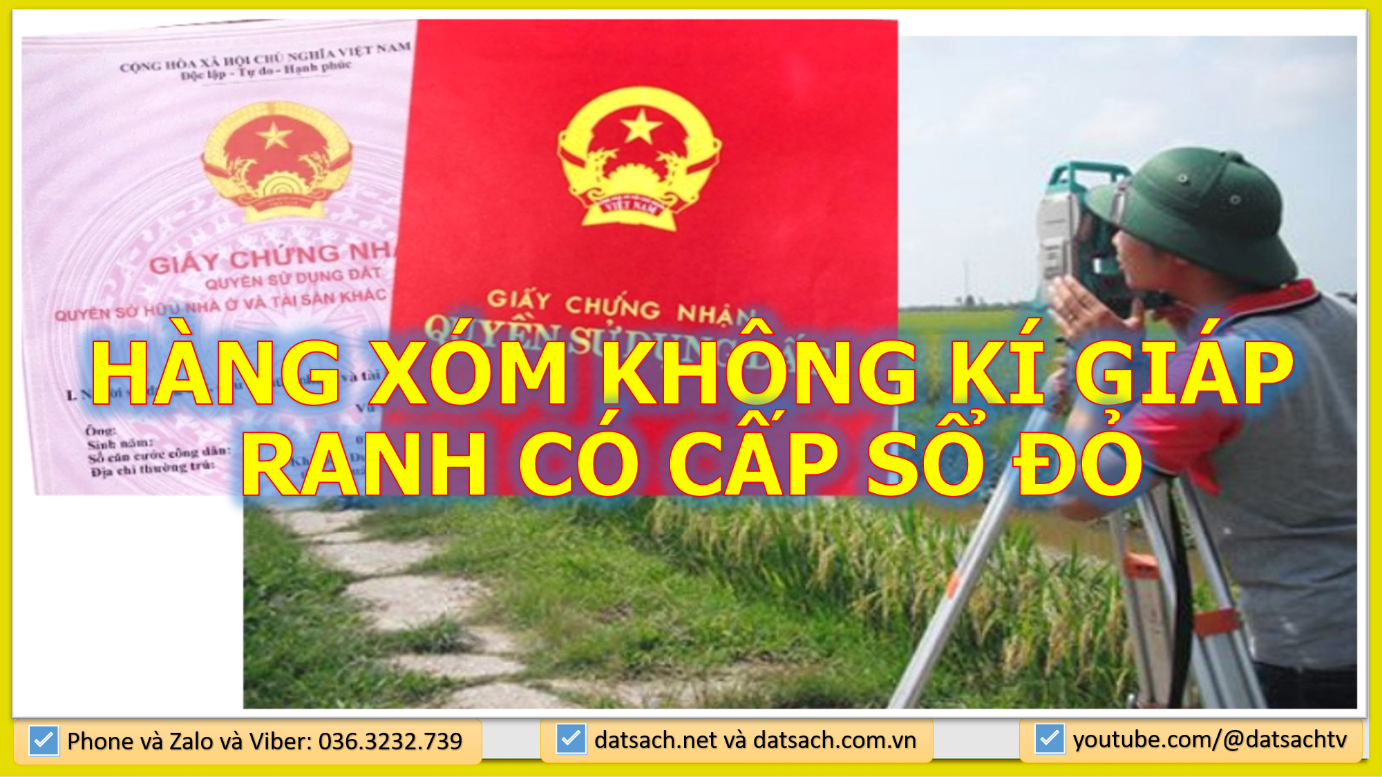 MUA ĐẤT MÀ KHÔNG ĐO ĐẠC KÝ GIÁP RANH