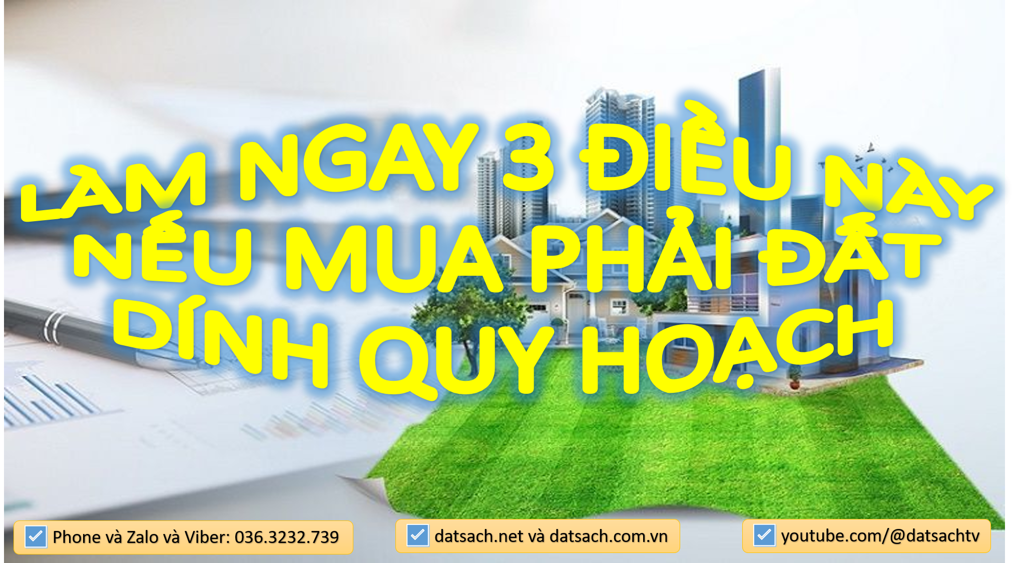 LÀM NGAY 3 ĐIỀU NÀY NẾU MUA PHẢI ĐẤT DÍNH QUY HOẠCH