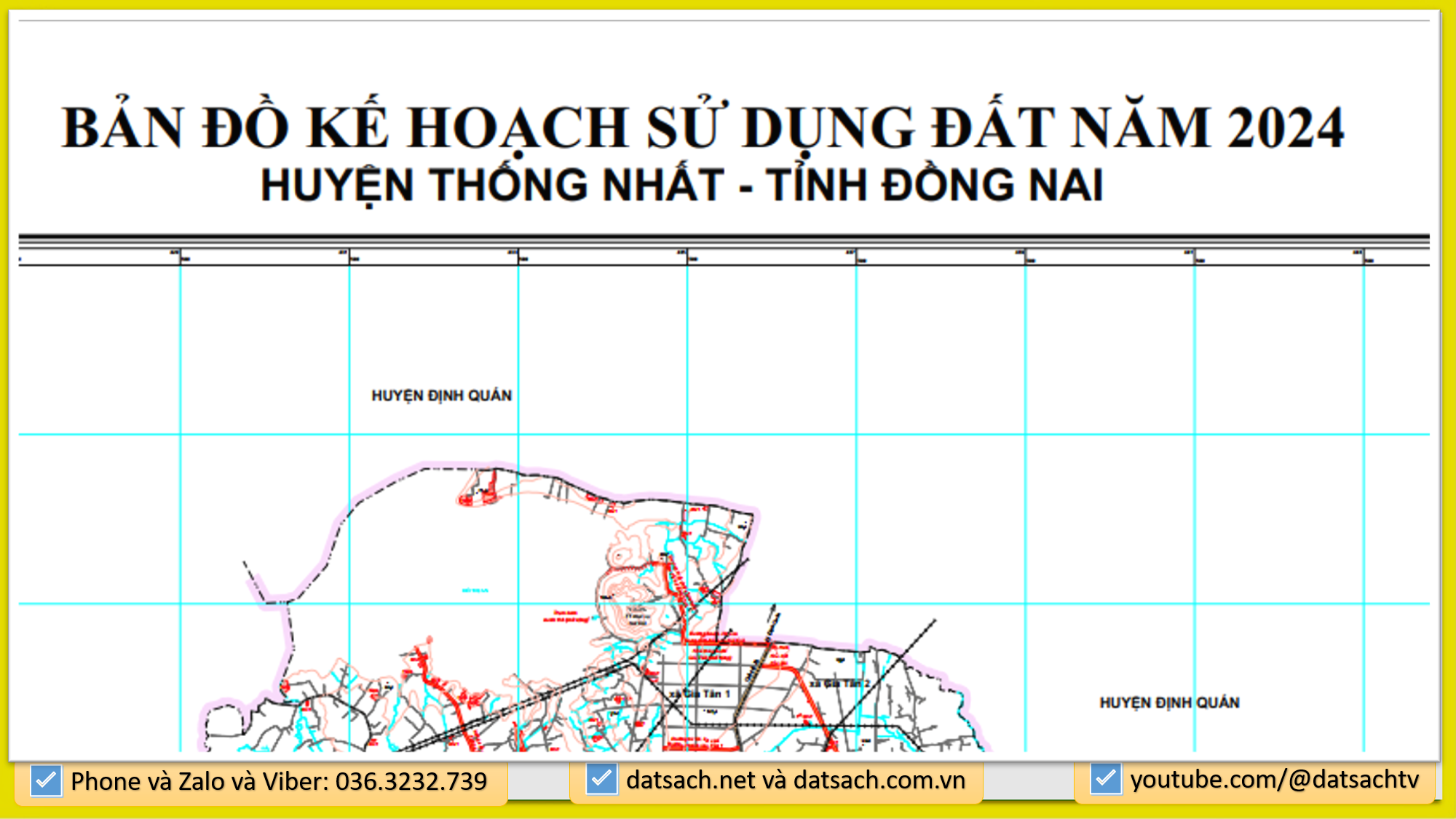 BẢN ĐỒ KẾ HOẠCH SỬ DỤNG ĐẤT NĂM 2024 HUYỆN THỐNG NHẤT