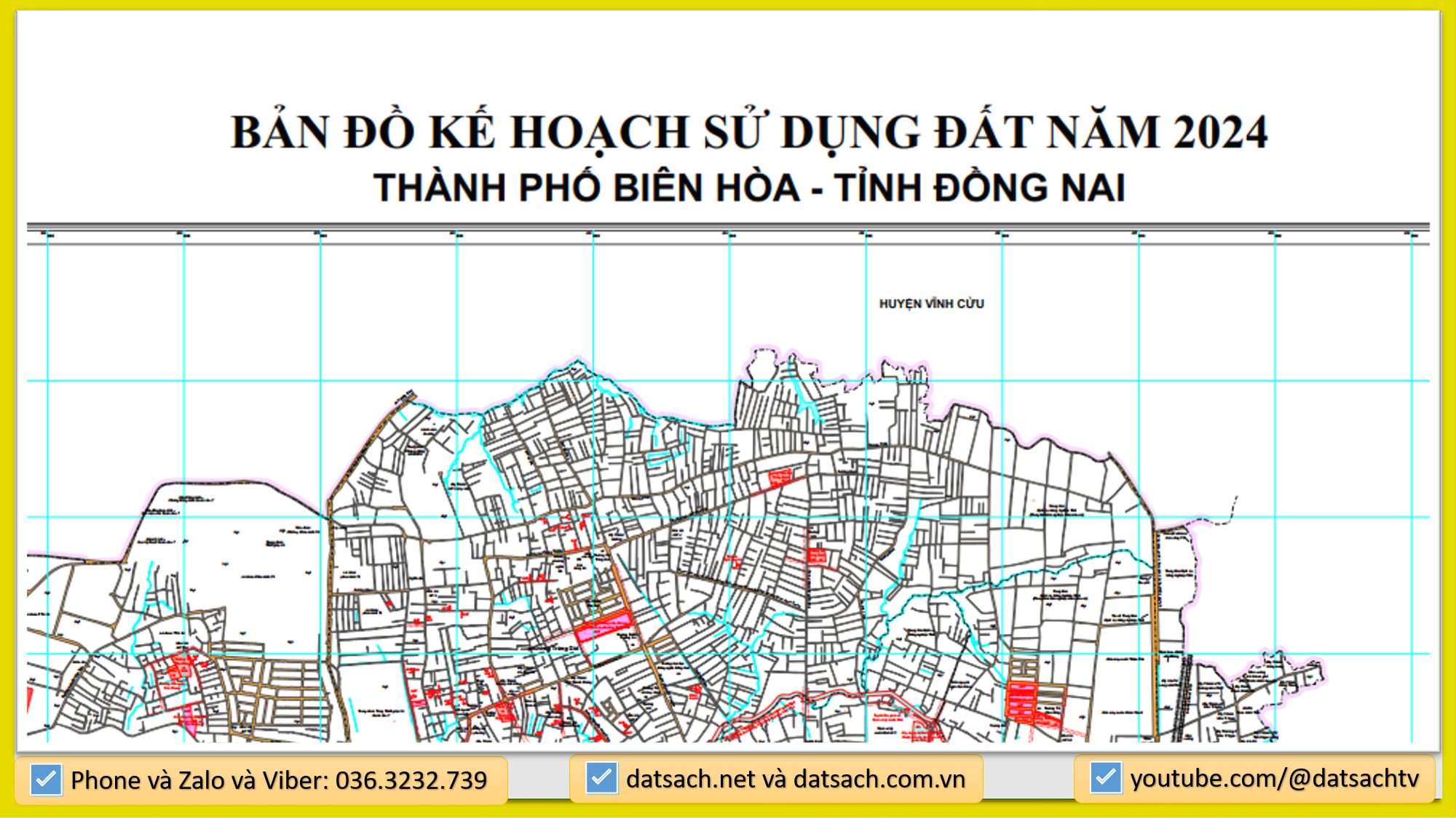 BẢN ĐỒ KẾ HOẠCH SỬ DỤNG ĐẤT NĂM 2024 THÀNH PHỐ BIÊN HÒA