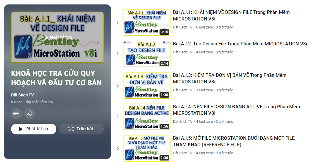 GIÁO TRÌNH CĂN BẢN VỀ PHẦN MỀM MICROSTATION 3 GIÁO TRÌNH CĂN BẢN VỀ PHẦN MỀM MICROSTATION