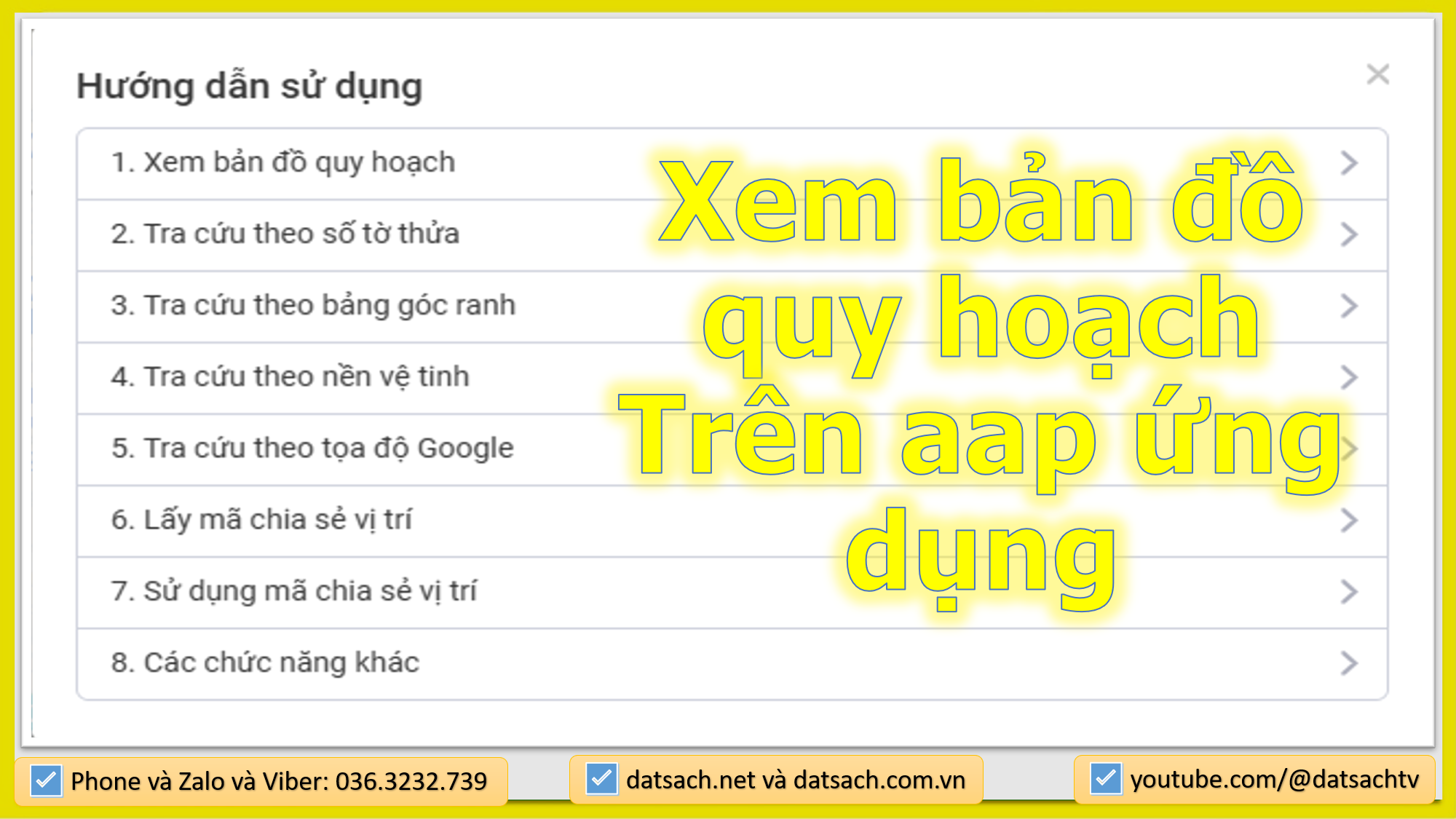 KIỂM TRA QUY HOẠCH TRÊN ỨNG DỤNG