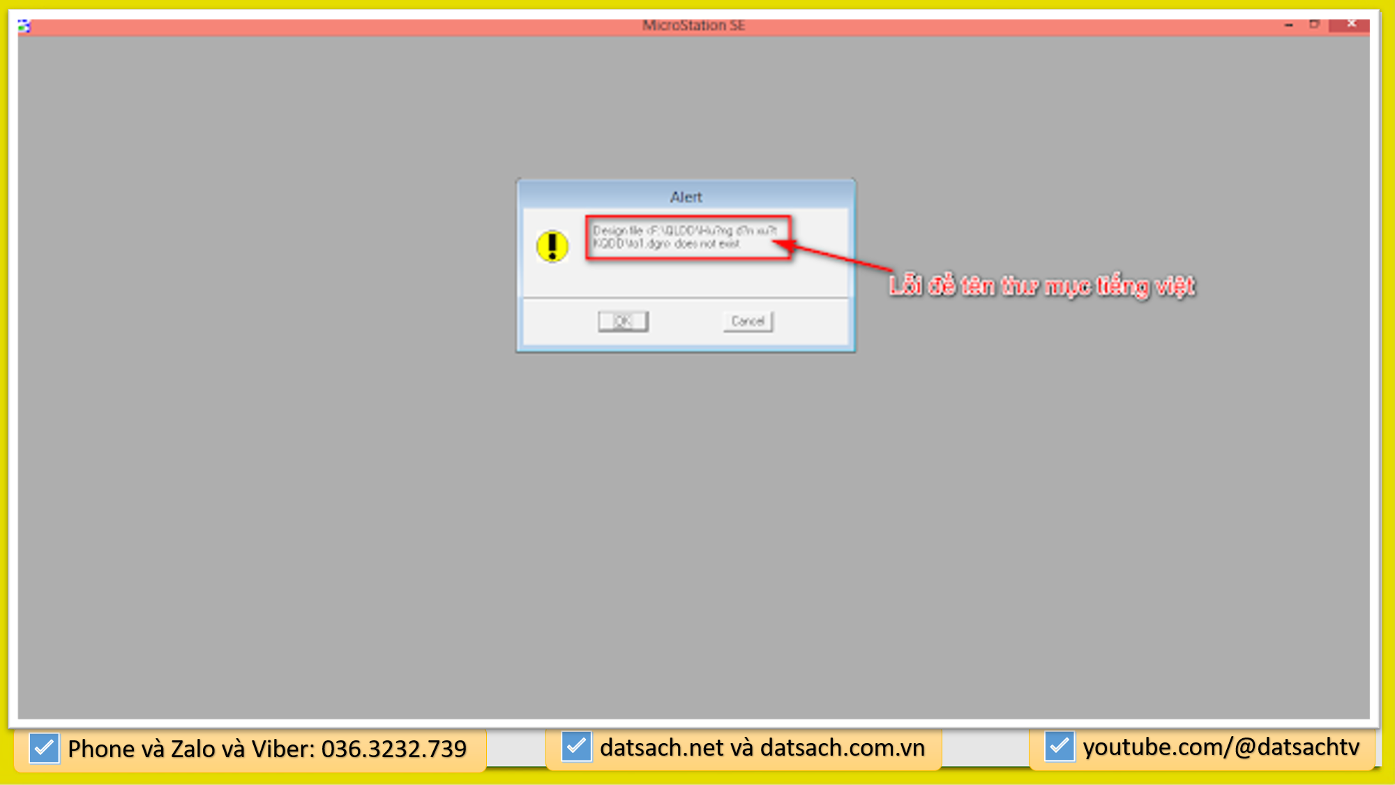 Những lỗi thường gặp trong phần mềm Microsation V7, V8i, 2023
