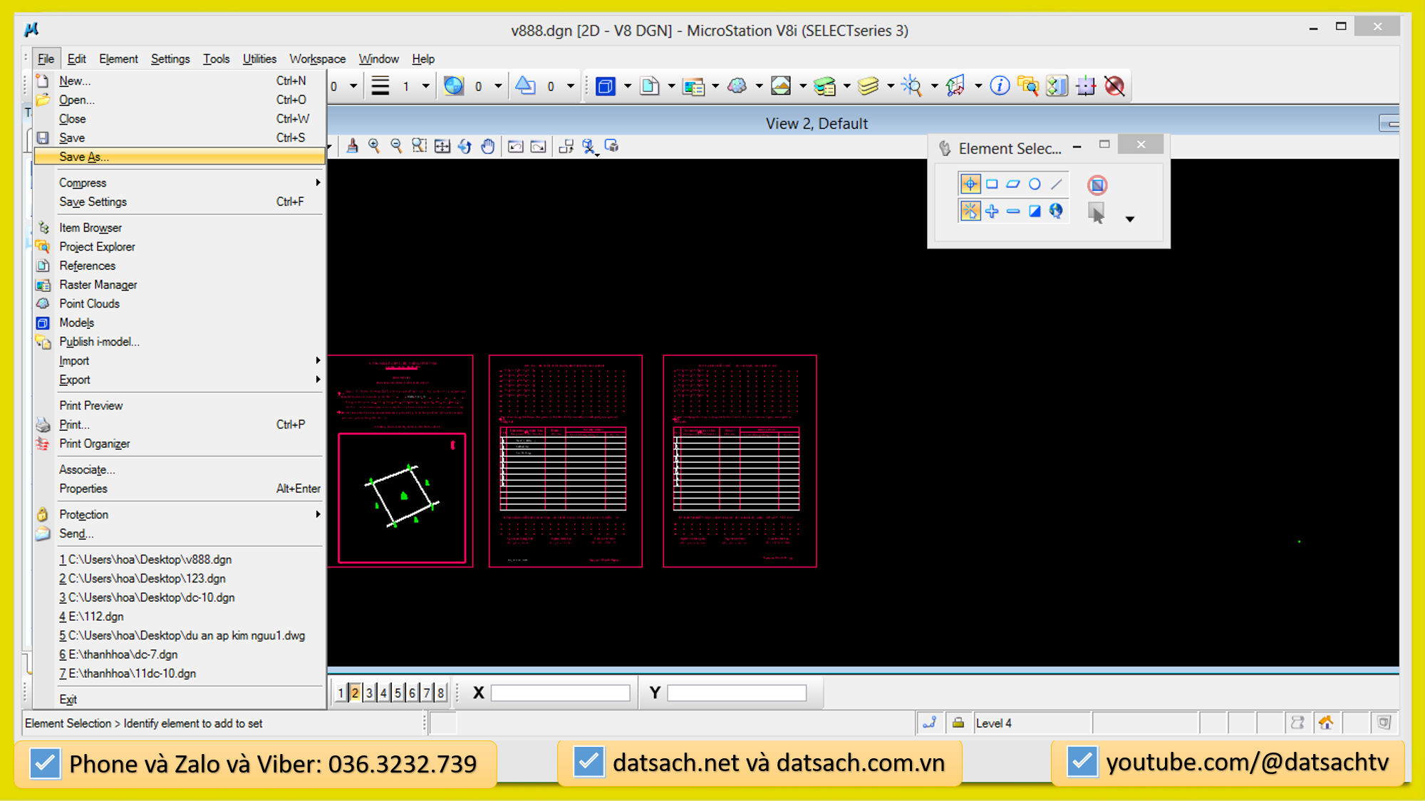 Những lỗi thường gặp trong phần mềm Microsation V7, V8i, 2023