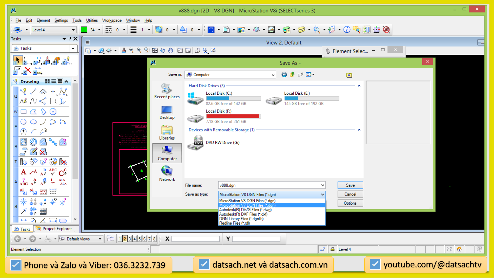 Những lỗi thường gặp trong phần mềm Microsation V7, V8i, 2023