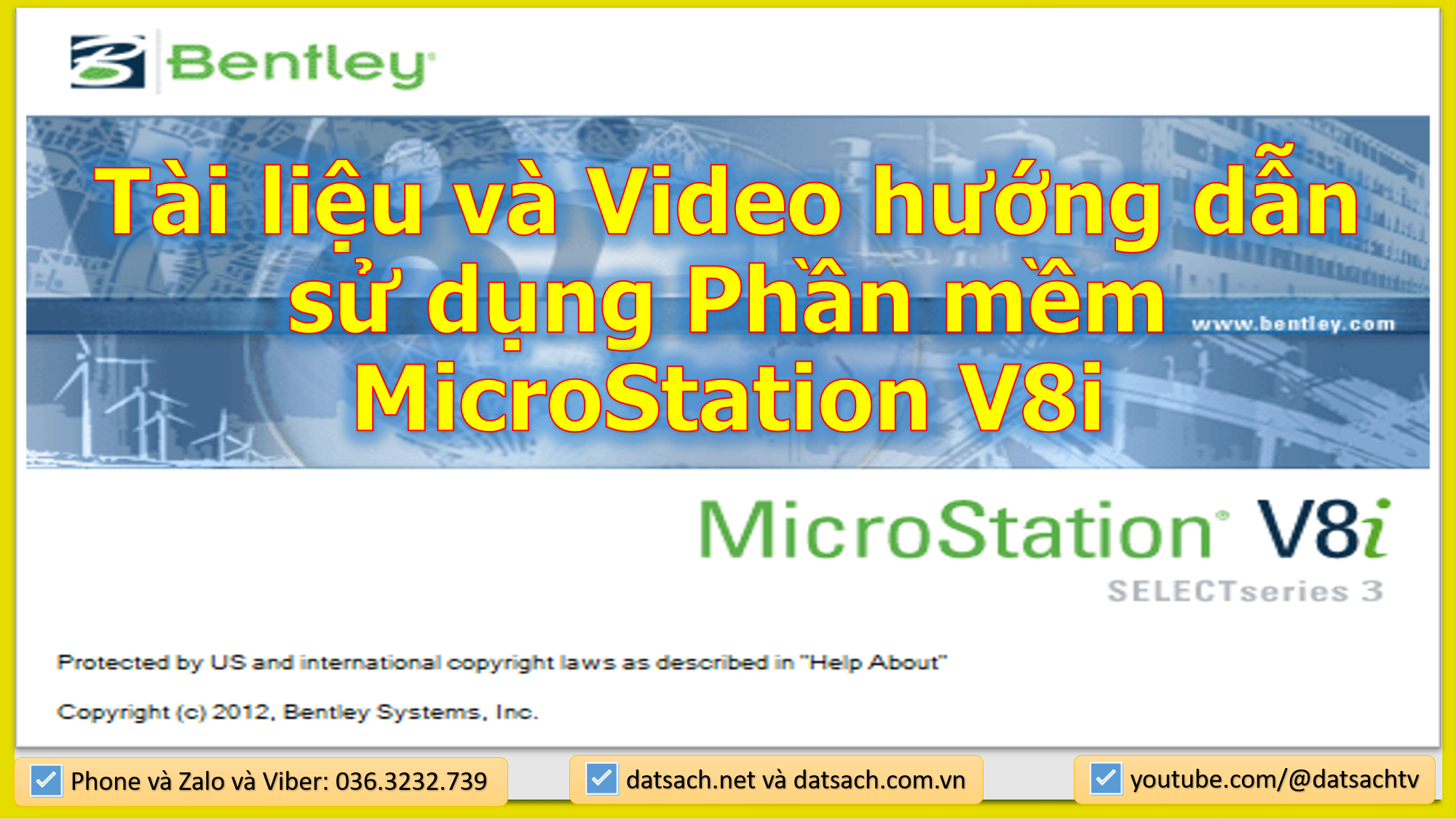 Tài liệu và Video hướng dẫn sử dụng Phần mềm MicroStation V8i